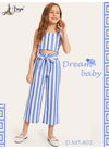 Blue Arya Dream Baby Kids Western Wear Poli Rayon Printed Childrens Wear 802